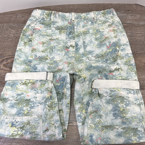 Pilcro THE ROAMER Lilly Pad Pond Cropped Pants Size 29/8 - Picture 2 of 10